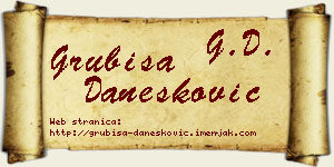 Grubiša Danesković vizit kartica